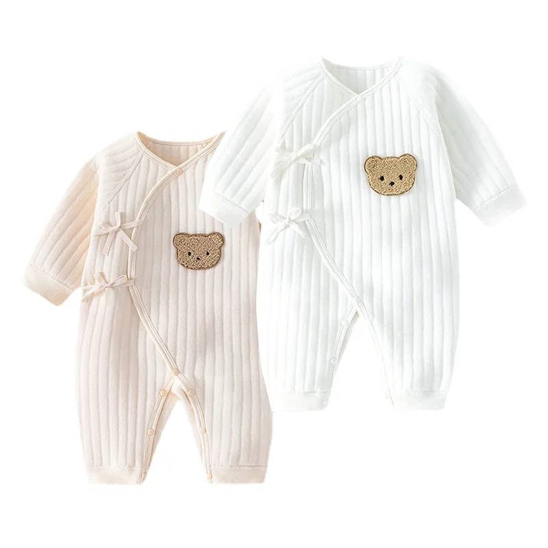 Cotton Newborn Onesie Bodysuit Toddler Home Wear for Boys and Girls