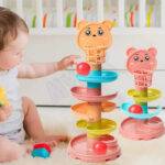 Baby Puzzle Track Toy – Rolling Ball Tower for Fun & Learning Babies & Kids Baby Toys 
